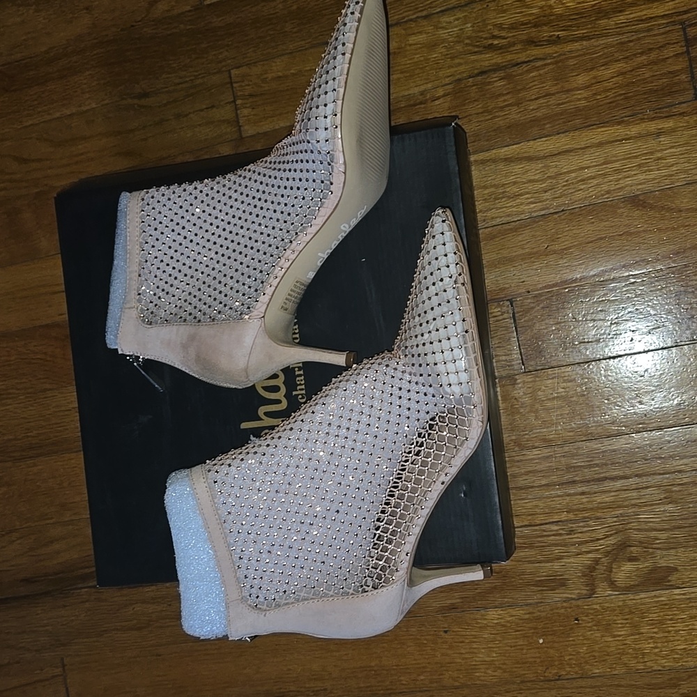 Charles David Afterhours Rhinestone Mesh Booties - Picture 8 of 11